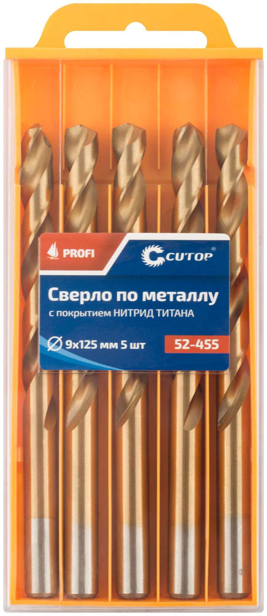 купить Сверло по металлу Cutop Profi с титановым покрытием, 9х125 мм (5 шт)