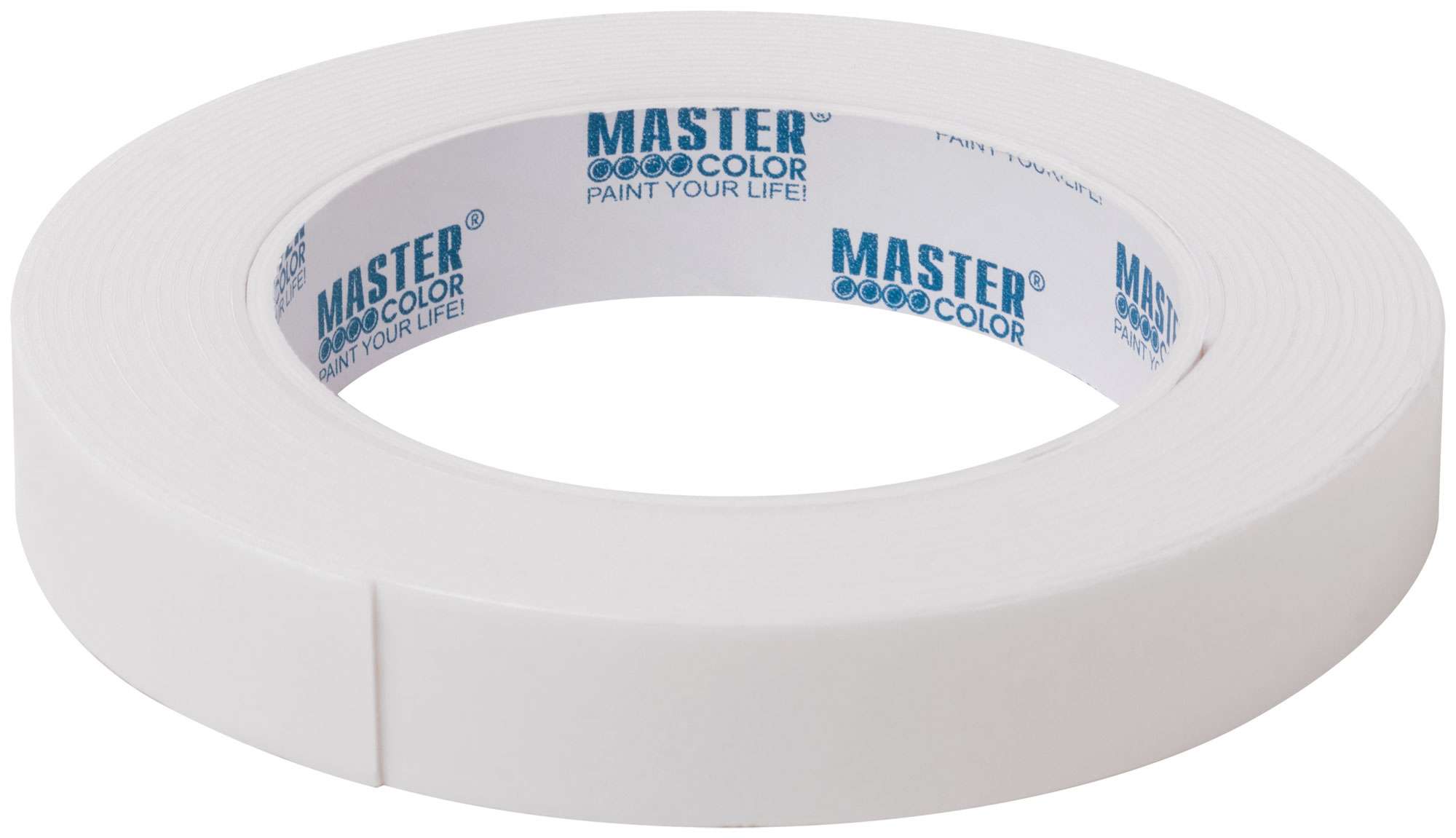Лента клейкая двусторонняя для крепления зеркал Master Color Waterproof Power, 19 мм x 5 м, цвет белый