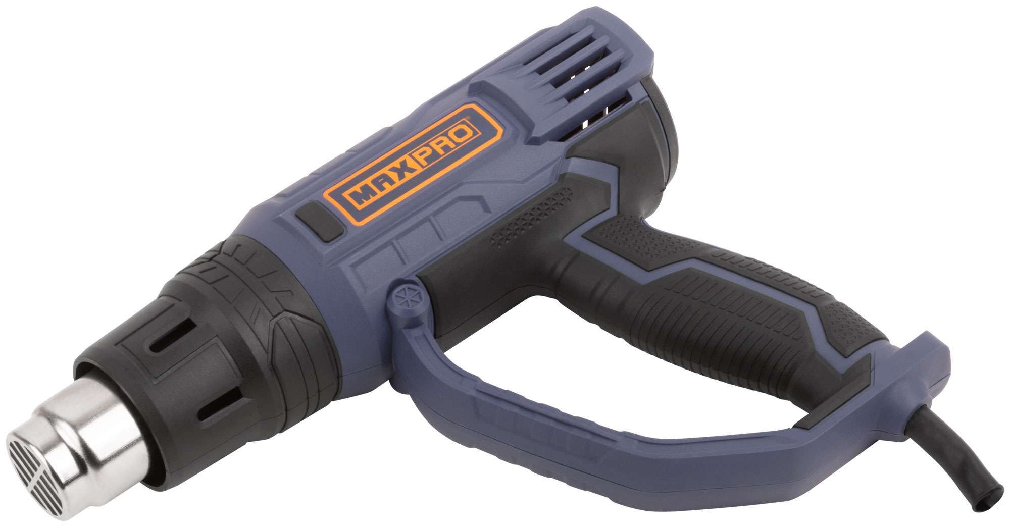 купить MAX-PRO Фен технический 2000 Вт; 60/350/600°C; 500 л/мин; 0,76 кг; резиновый кабель; резиновые вставки; кор.