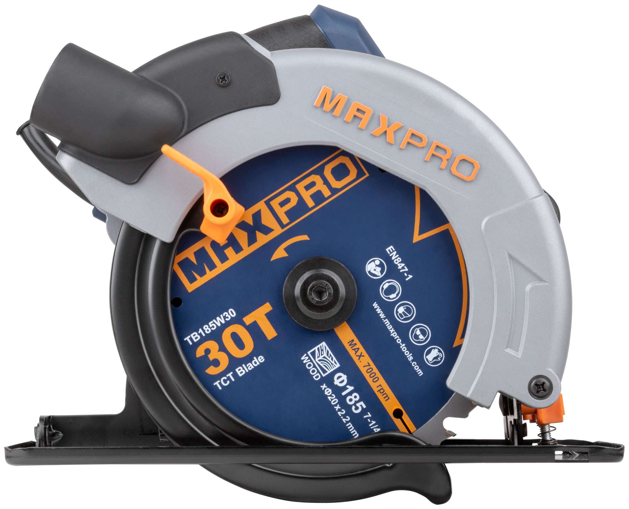 купить MAX-PRO Пила циркулярная 1400 Вт; 185/20 мм; 4700 об/мин; 4,3 кг; коробка