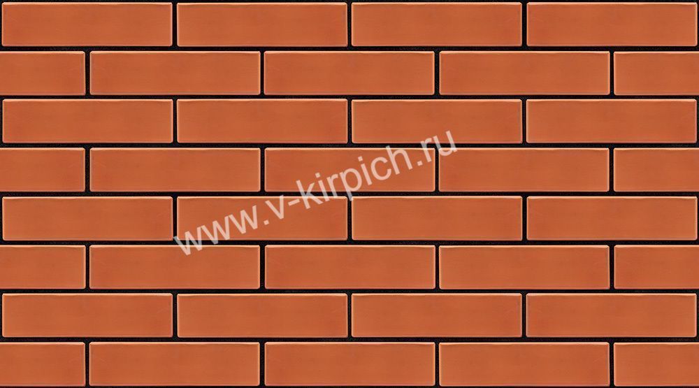 Кирпич лицевой керамический одинарный красный М150 Обычная стенка