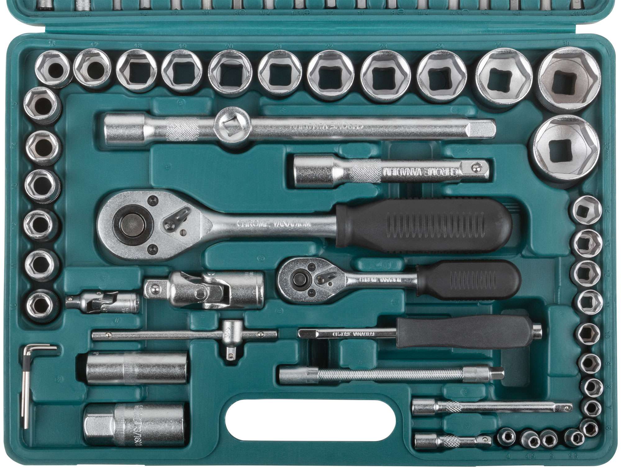 купить Набор инструмента автомобильный  94 шт. CrV 1/2"+1/4"
