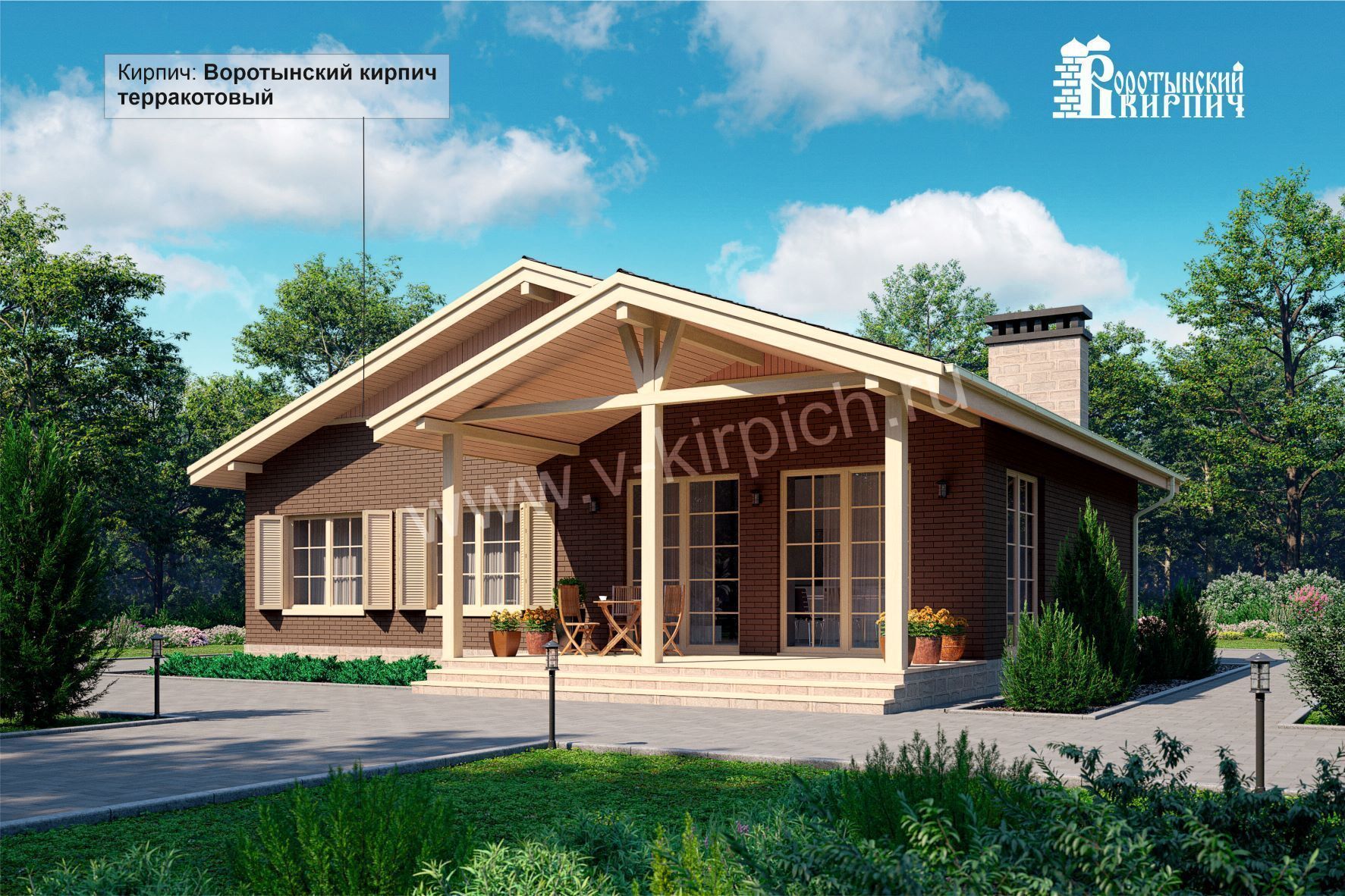 Кирпич лицевой керамический одинарный терракотовый М150 ГОСТ 530-2012
