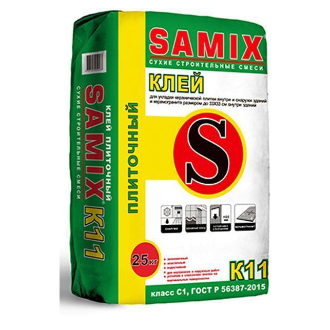Клей плиточный SAMIX K11 25кг