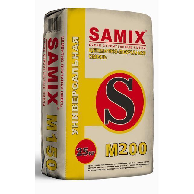 Смесь цементно-песчаная SAMIX M200 Универсальная 40кг