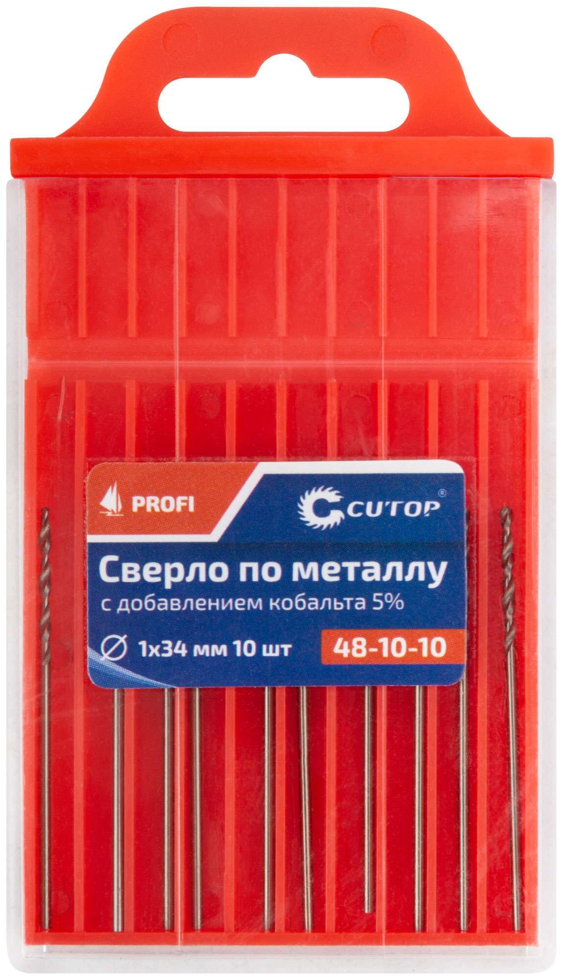 купить Сверло по металлу Cutop Profi  с кобальтом 5%, 1 x 34 мм (10 шт)