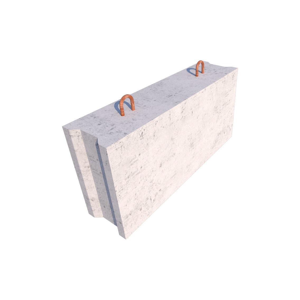 Фундаментный блок бетонный ФБС 12.3.6-Т