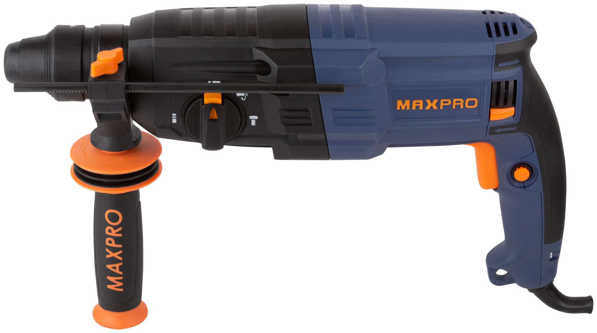 купить MAX-PRO Перфоратор монтажный 800 Вт; 0-1100 об/мин; 2,8 Дж; 3 режима; Д/Б/М-30/26/13; 3,4 кг; SDS-PLUS; антивибрационная ручка; резиновые вставки; рез