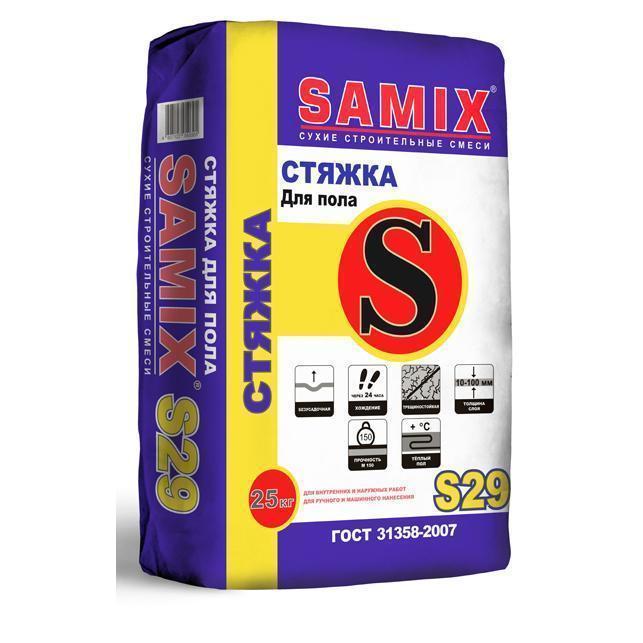 Стяжка для пола SAMIX S29 25кг