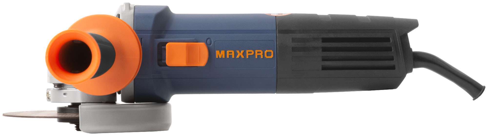 купить MAX-PRO Шлифмашина угловая 1200 Вт; 11500 об/мин; защитный кожух 125 мм; антивибрационная ручка; дополнительные щетки; 2,2 кг; кор.