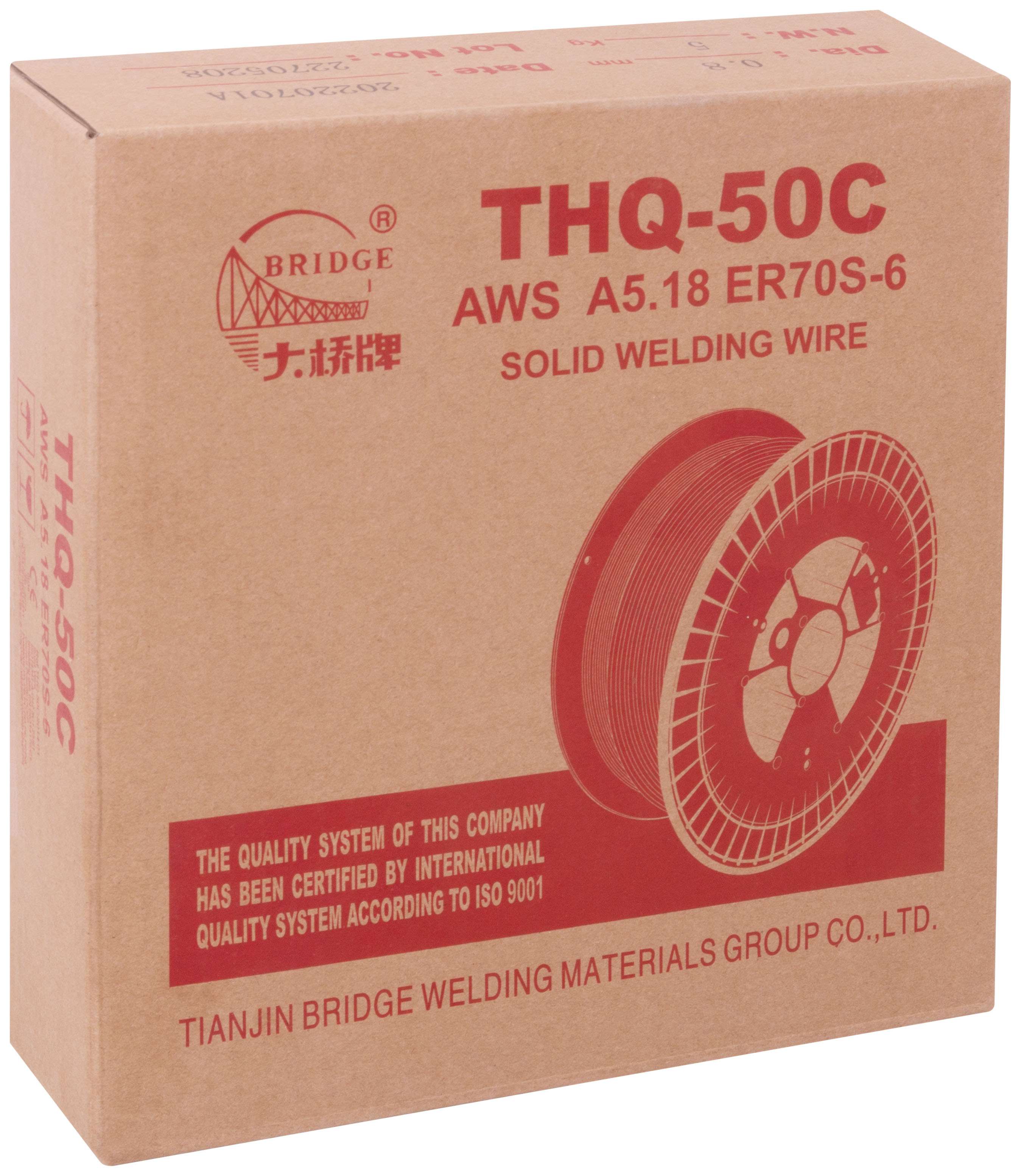 купить Проволока сварочная омедненная THQ-50C "Bridge"  0,8 мм (катушка 5 кг)