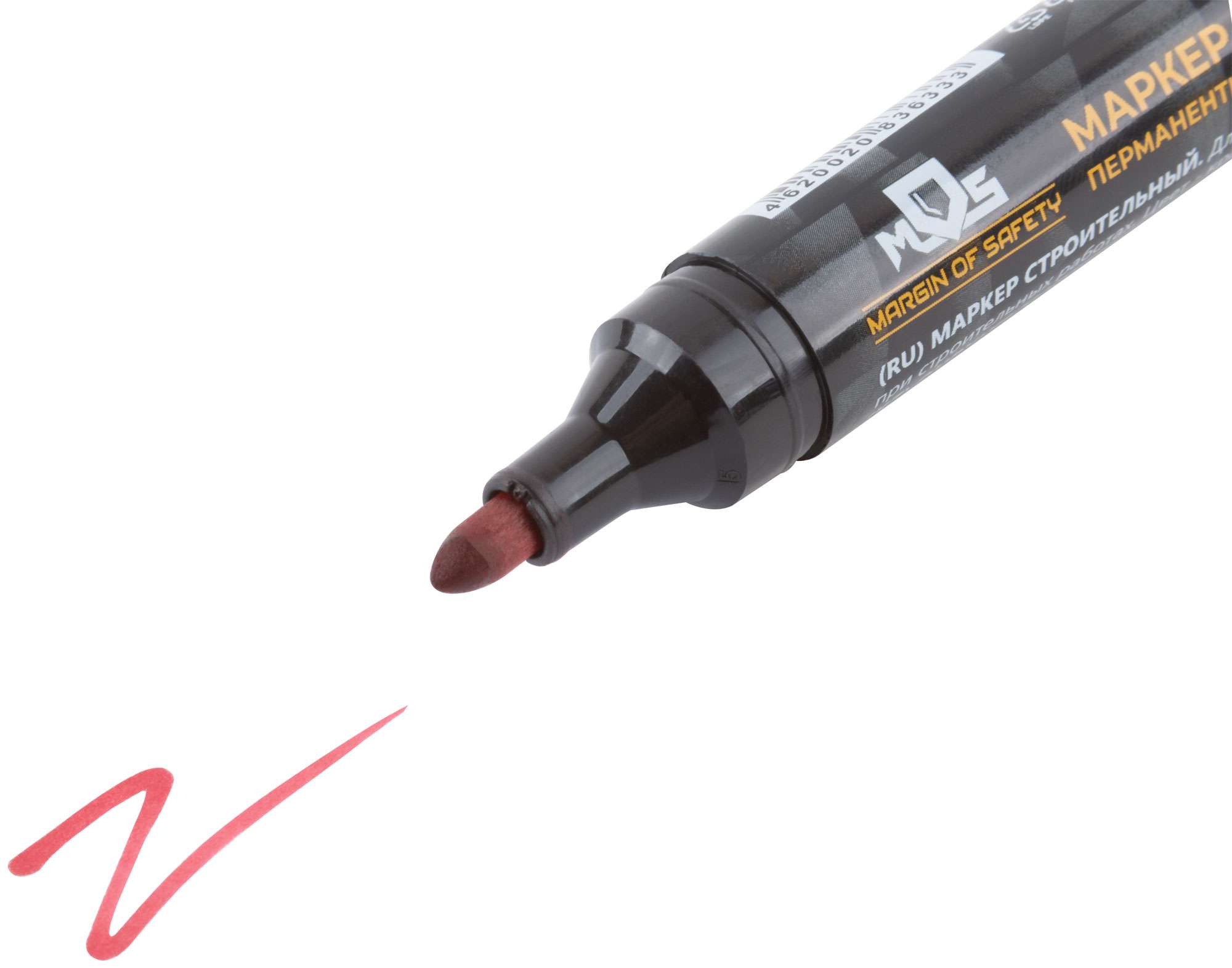 купить Маркер перманентный строительный, красный
