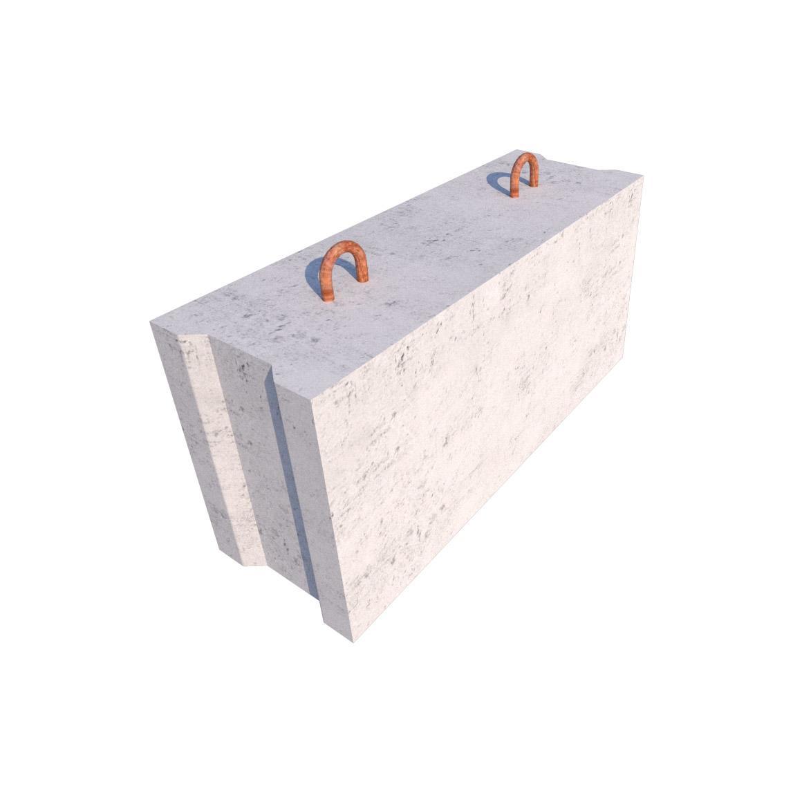 Фундаментный блок бетонный ФБС 12.4.6-Т