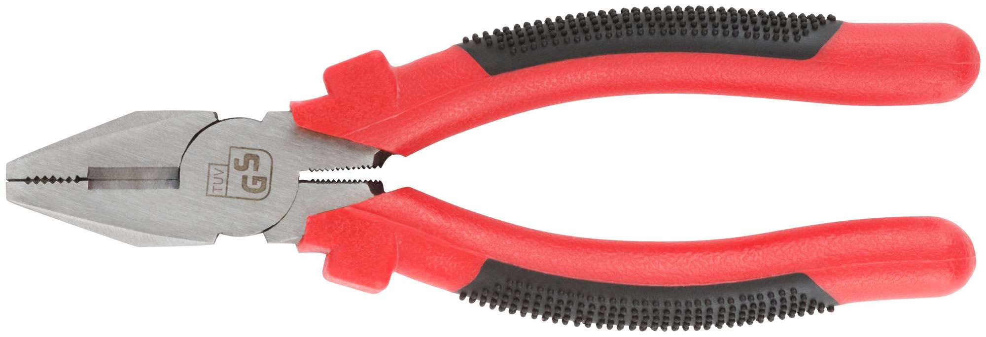 купить Плоскогубцы комбинированные "Стандарт" красно-черные пластиковые ручки, полированная сталь 180 мм