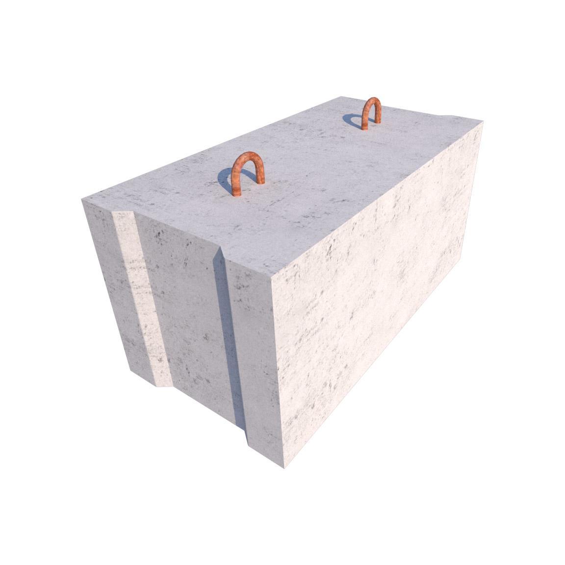 Фундаментный блок бетонный ФБС 12.6.6-Т