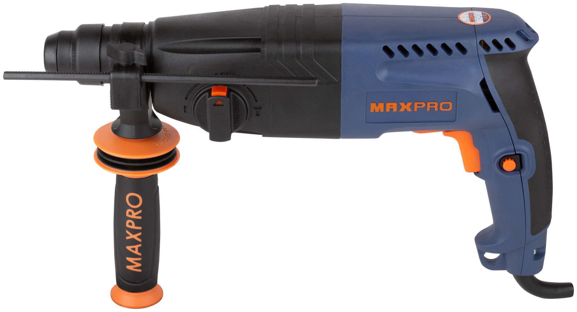 купить MAX-PRO Перфоратор монтажный 620 Вт; 0-1000 об/мин; 2,5 Дж; 3 режима; Д/Б/М-30/24/13; 2,8 кг; SDS-PLUS; антивибрационная ручка; резиновые вставки; рез