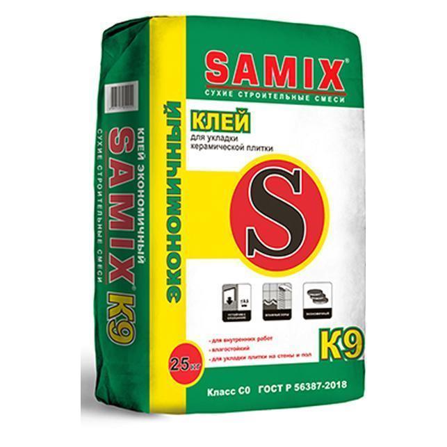 Клей плиточный SAMIX K9 Экономичный 25кг