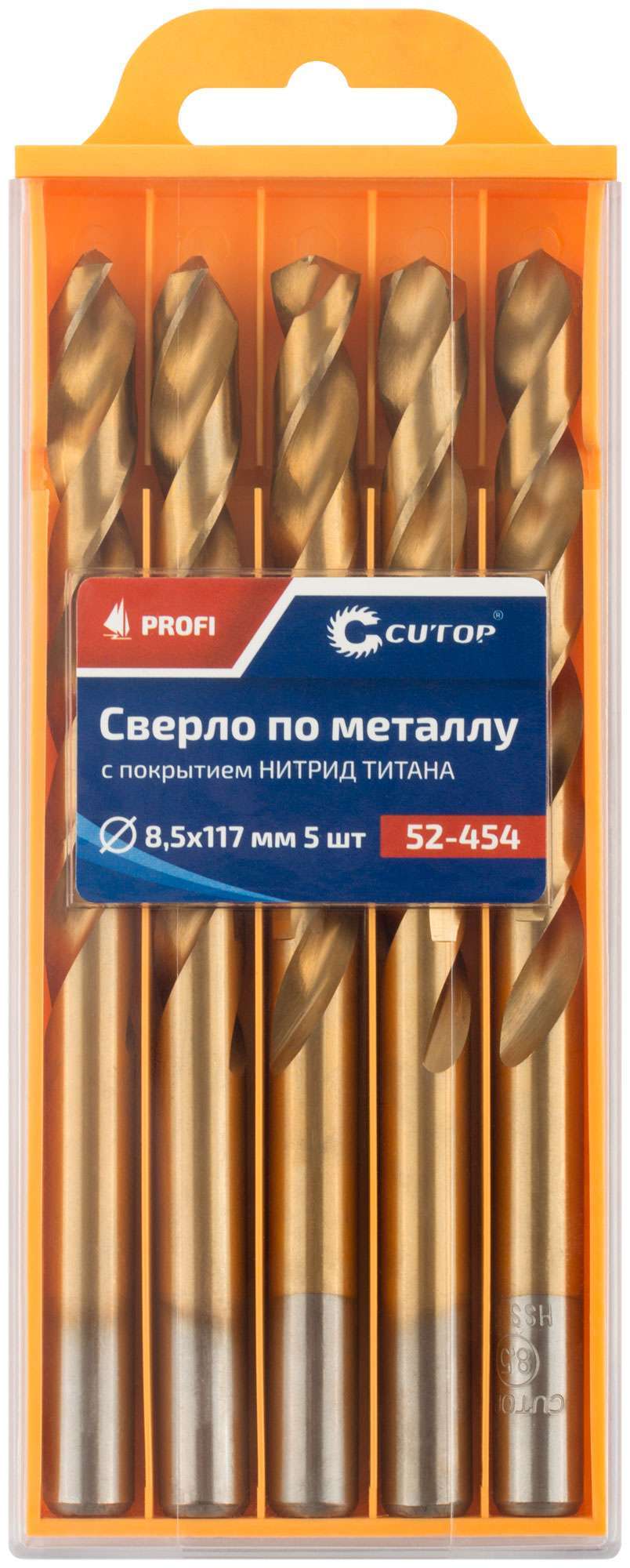 купить Сверло по металлу Cutop Profi с титановым покрытием, 8,5х117 мм (5 шт)