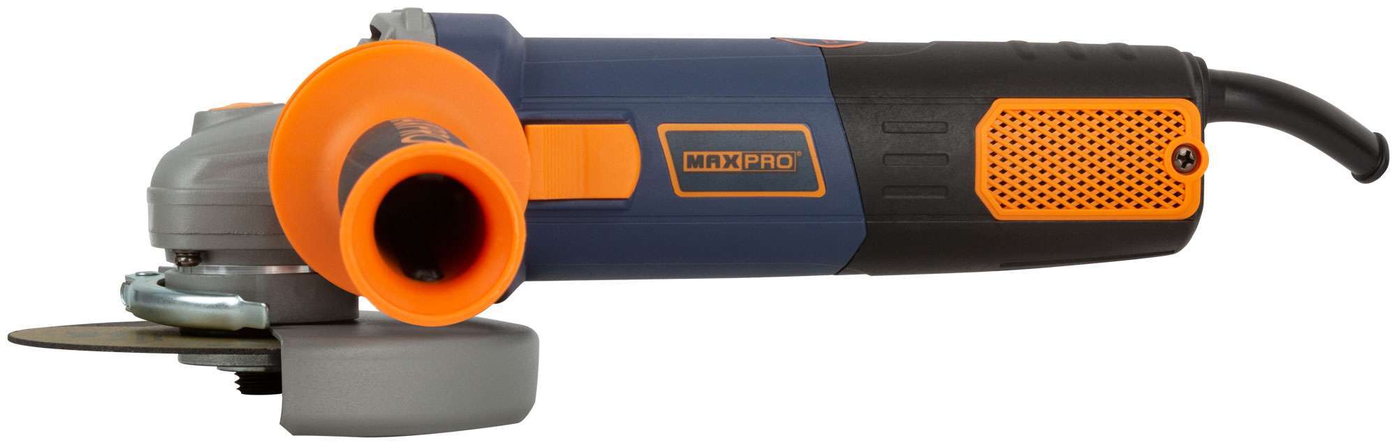 купить MAX-PRO Шлифмашина угловая 950 Вт; 11000 об/мин; быстрозажимной кожух 125 мм; антивибрационная ручка; дополнительные щетки; 2,1 кг; кор.