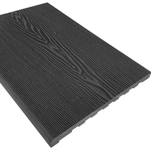 Ступень ДПК EasyDecking 348×22×4010 3D Черное дерево