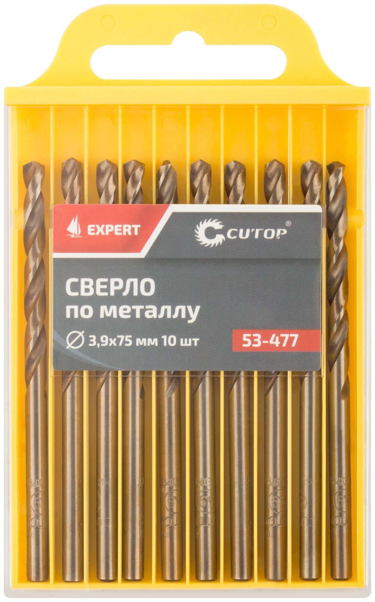 купить Сверло по металлу Cutop EXPERT, 3,9х75 мм (10 шт)