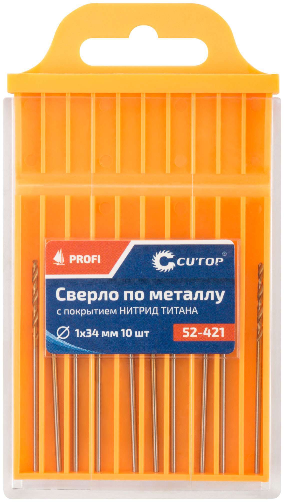 купить Сверло по металлу Cutop Profi с титановым покрытием, 1х34 мм (10 шт)
